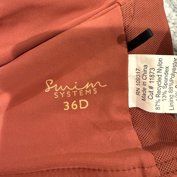 Like New Swim Systems Maya Underwire Bikini Top Canyon Clay size 36D - Picture 6 of 8